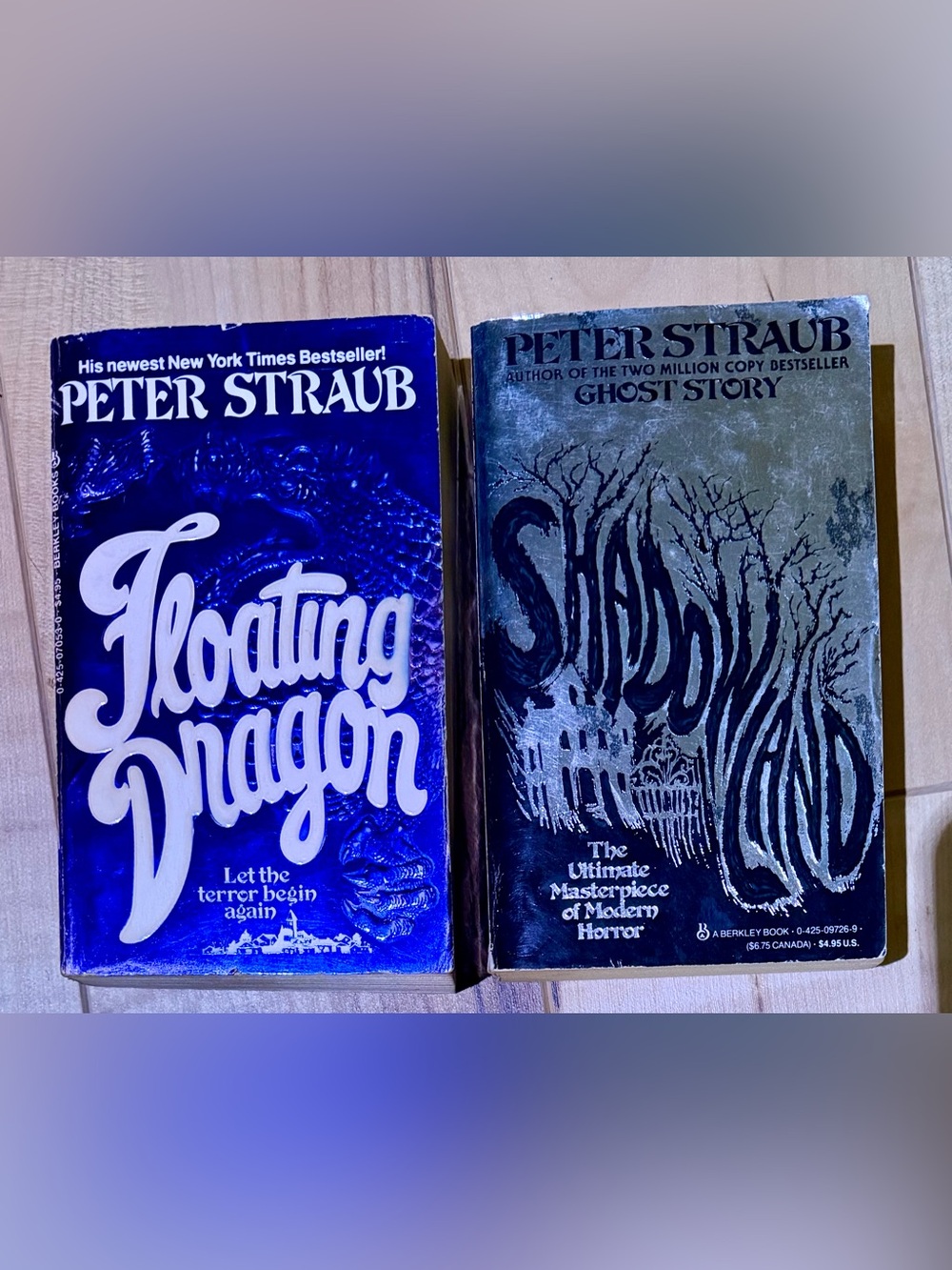 Vintage Peter Straub 80s horror fiction paperback books